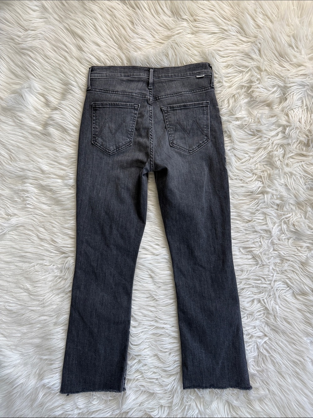 MOTHER “The Insider Crop Step Fray” Save Your Soul Jeans Size 27 - Picture 5 of 16